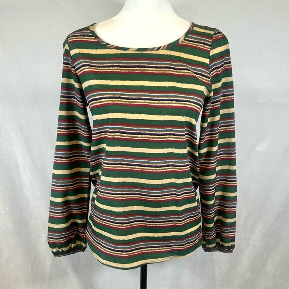 Everly colorful striped tie back top size small - Picture 1 of 6